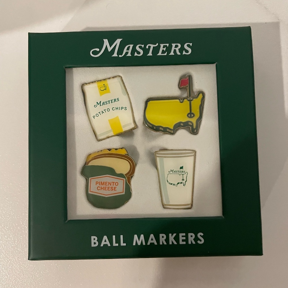 Masters Golf Ball Markers Set Purchased at Augusta National 2025 Concessions New